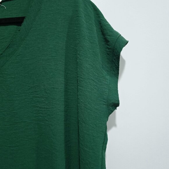 Jodifl - L Forever Famous top In Kelly Green Raw Hem - Picture 6 of 8